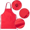 6 Pieces Kids Apron and Cheft Hat Set, Adjustable Child