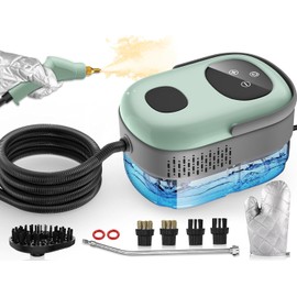 Steam Cleaner, 10s Heat-Up, 6-Level Adjustable, 1.69qt. Tank, 2500W Natural Portable Handheld Steamer for Cleaning with Touch Screen for Home, Car, Tile, Grout, Windows, Bathrooms, Kitchens and Fabric