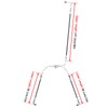 Mofun 76.7" Extended Length ABS Hydraulic Front Brake Line Compatible