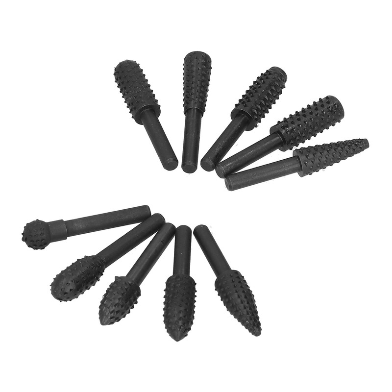 10Pcs Carving Bit Set Electric Rotatable Efficient Multifunctional Grinding Head