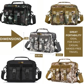 RAMGEAR GOLD - Tactical Sling Bag for Men - Tactical Crossbody bag for Men - Tactical Messenger Bag for Men - Bags for Men
