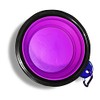 Foldable Travel Dog Bowls (4 Pack) (Pink/Purple)