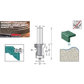 Amana Tool - 57118 Carbide Tipped Countertop No-Drip with Ultra-Glide Radius Bearing Guide