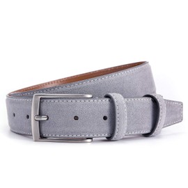 Ground Mind Thick Suede Leather Belt for Men Casual Dress Belts