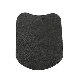 Trad Gear Whitetail Deerskin Leather Bow Grip Saddle Self Adhesive Padded Archery Recurve (Black)