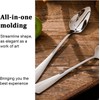2PCS Grapefruit Spoon, Dessert Spoon Stainless Steel with Serrated Edge,