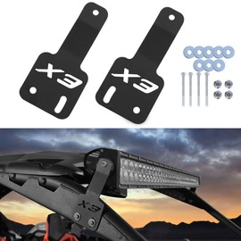 MoGerTor 50 inch Light Bar Brackets for Can-am X3, Adjustable Light Bar Brackets Mount Kit Fit for 50" Curved/Straight LED Light Bar Compatible with Can-Am Maverick X3 2017-2023 All Models Accessories