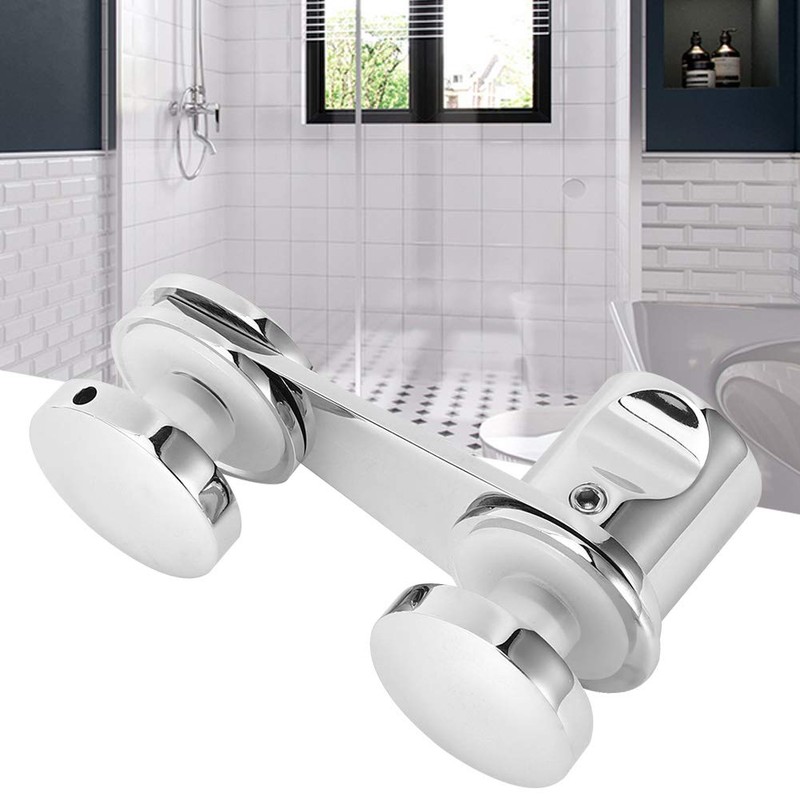 Vipxyc Glass Door Latch, Shower Room Bolt Ground Lock with