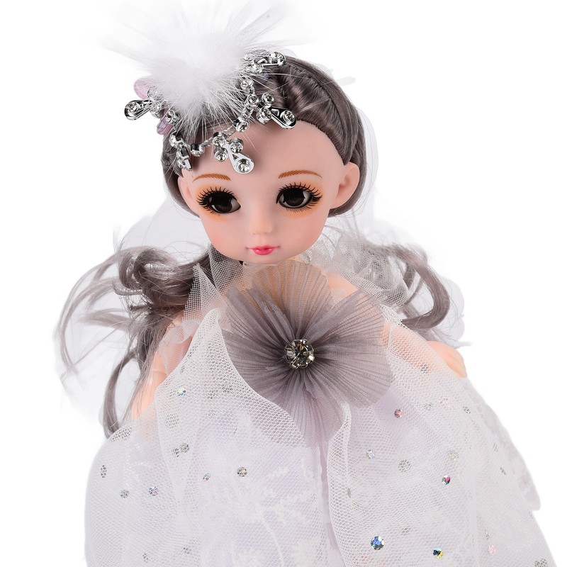 2pcs 6.7 Inch Girl Doll Joint Movable Exquisite Lovely Doll