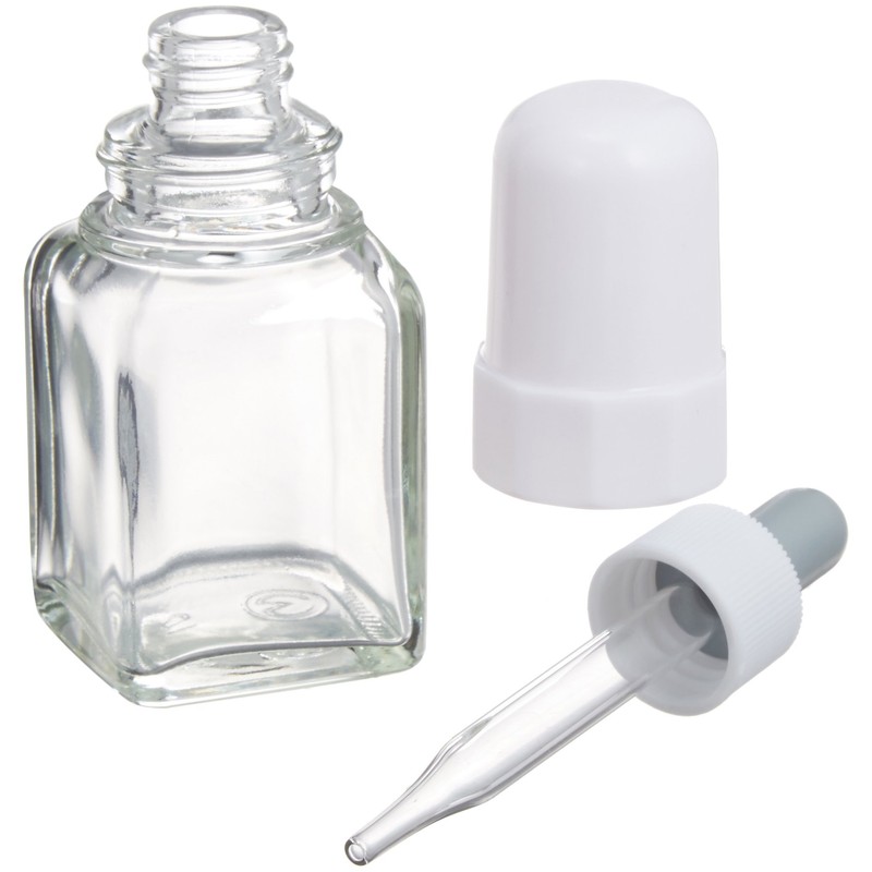 Maruem 5-134-04 Square Dropper Bottle, 2.0 fl oz (60 ml),