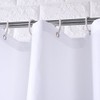 Homehold 200cm Wide By 240cm High White Shower Curtain, Waterproof
