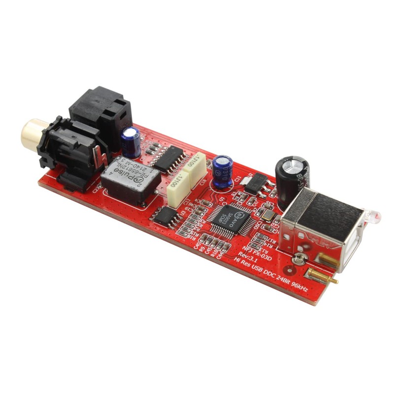 FX-AUDIO- FX-D03J, USB DDC with Bus-powered Driving Force, Add OPTICAL