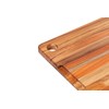 TeakHaus Edge Grain Carving Board w/Corner Hole + Juice Canal