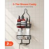 VEVOR Shower Caddy, 3-Tier Hanging Bathroom Shower Storage Organization Shelves