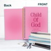 KRHFG Pink Christian Spiral Notebook, Psalms 118:6 Bible Verse Journal,