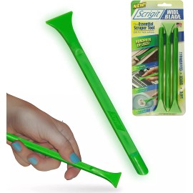 Scrigit Scraper Wide Blade No-Scratch Plastic Scraper Tool | 3-Pack