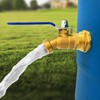 Brass Rain Barrel Spigot Kit. Lead-free Compliant. 3/4 Inch Quarter