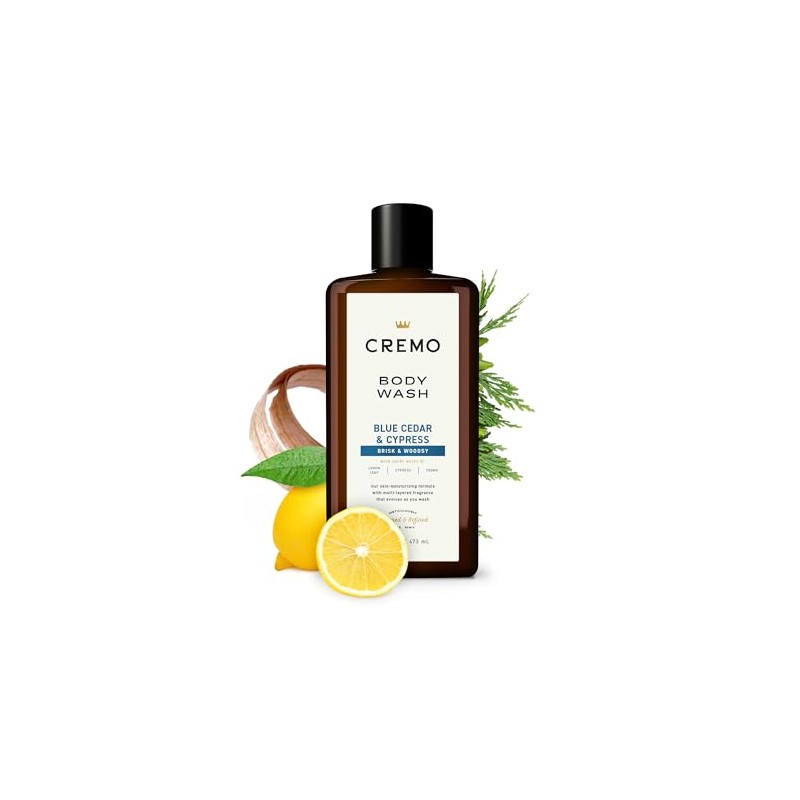 Cremo All Season Body Wash, Blue Cedar & Cypress, 16