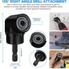 Flexible Drill Bit Extension Right Angle Drill Attachment Set, 360°