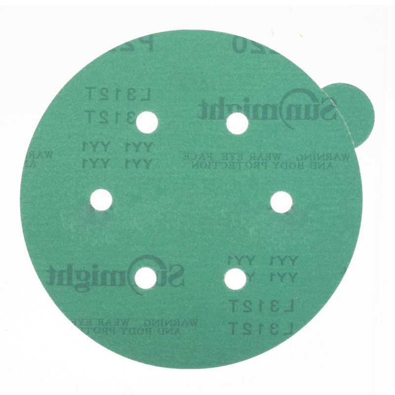 Sunmight Film 6" 220G PSA 6 Hole Disc, 01711, 100