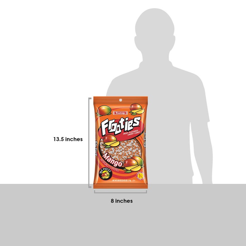 Tootsie Roll Mango Frooties - 2 Pound Bag of Individually