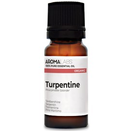 BIO - Turpentine Essential Oil - 10mL - 100% Pure, Natural, Chemotyped and AB/Cosmos Certified - AROMA LABS (French Brand)