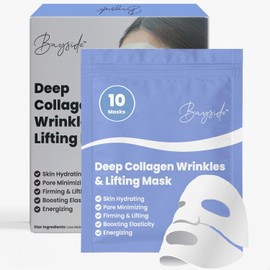 Collagen Face Mask | Hydrating Beauty Skincare Face Mask for Glass Skin, Revitalizing Overnight Collagen Facial Mask for Wrinkles, Selfcare Sheet, Moisturizing Facial Skin Care Product for Women & Men