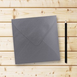 FarbenFroh® Series Square Envelopes Without Window, 15.5 x 15.5 mm Wet sealing for Wedding Cards, Invitations and More