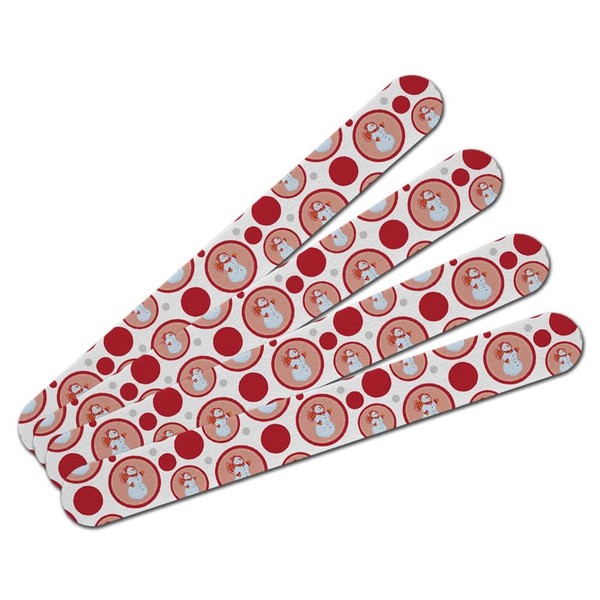 Double-Sided Nail File Emery Board Set 4 Pack - Holiday