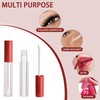 CAIYA Pack of 4 Transparent Lip Gloss Tubes, 2.5 ml