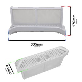 SPARES2GO Lint Screen Fluff Filter for Smeg AST82EU DE71EU DR82EU DR82EU DT172UK Tumble Dryer