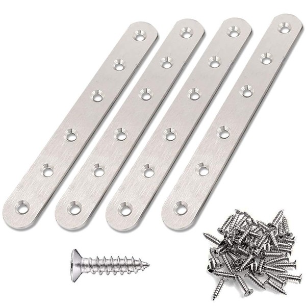 OBELON Heavy Duty Straight Bracket 153x20x3mm Mending Flat Plate Stainless