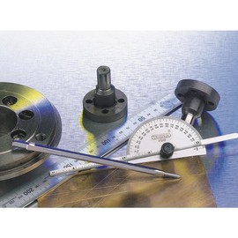Draper 37342 Protractor with Depth Gauge, 0°-180°, 0mm-150mm , Blue