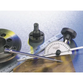 Draper 37342 Protractor with Depth Gauge, 0°-180°, 0mm-150mm , Blue
