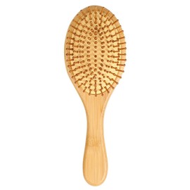 Bamboo Paddle Hair Brush Hair Brush Wooden Antistatic Hair Brush Detangling Hair Brush Eco Friendly Natural Wood Bamboo Air Paddle Kids Men (Oval)