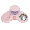 Double Cat Bowls Pet Food and Water Bowl Set Tilted