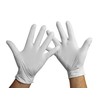 KMINA - Nitrile Gloves, White, Disposable Gloves, Latex-Free, Nitrile (200,