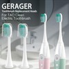 Replacement Heads Compatible with TAO Clean Electric Toothbrush, Green