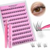 Self-Adhesive Eyelashes Kit 120PCS Reusable No-Glue Lashes Natural 10-13mm C