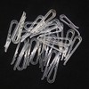 Apuxon U Shape Clear Durable Plastic Alligator Clips 100pcs Shirts