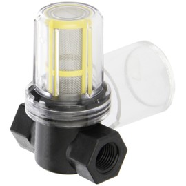 Banjo LSTM050-30C Polypropylene Mini T-Strainer with Clear Bowl, 30 Mesh, 1/2" NPT Female