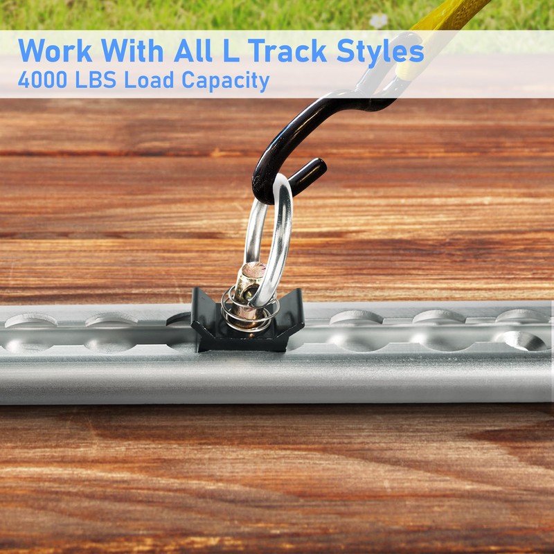 lukar 12 Pack L Track Tie Down O Ring L