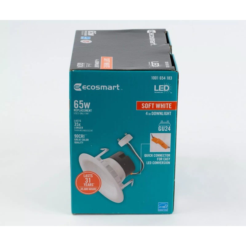 Eco-Smart Ecosmart 65w 4 Inch Replacement LED Soft White Finish