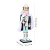 Healeved Large King Nutcracker Christmas Decor Figure 30cm Wooden King