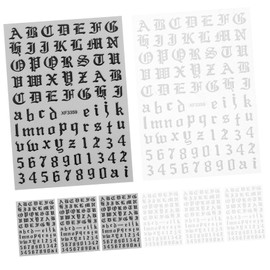 Outanaya 4 Sets Geometric Pattern Nail Wraps Press on Nails Stickers Decals DIY Manicure Tool for Women