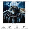 4PCS/Set Mystical Wolf Dreamcatcher Moon Mountain Shower Curtain 72W X