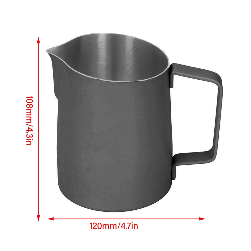 Milk Frothing Pitcher 500ml 304 Stainless Steel Milk Jug Beveled