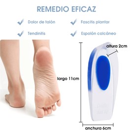 MXBEAUTY Taloneras De Gel para Hombre Mujer,3 Pares De Plantillas De Gel,Copas De Silicona para El Talón en Forma de U,Almohadillas Invisibles De Talón(Azul)…