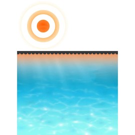 FAMIROSA Rectangular Pool Cover, Solar Cover for In-Ground and Above-Ground Pools, Pool Cover Protector, Heat Retaining Blanket, Floating Solar Pool PE Film with Air Chambers,216.1" x 107.9",Black