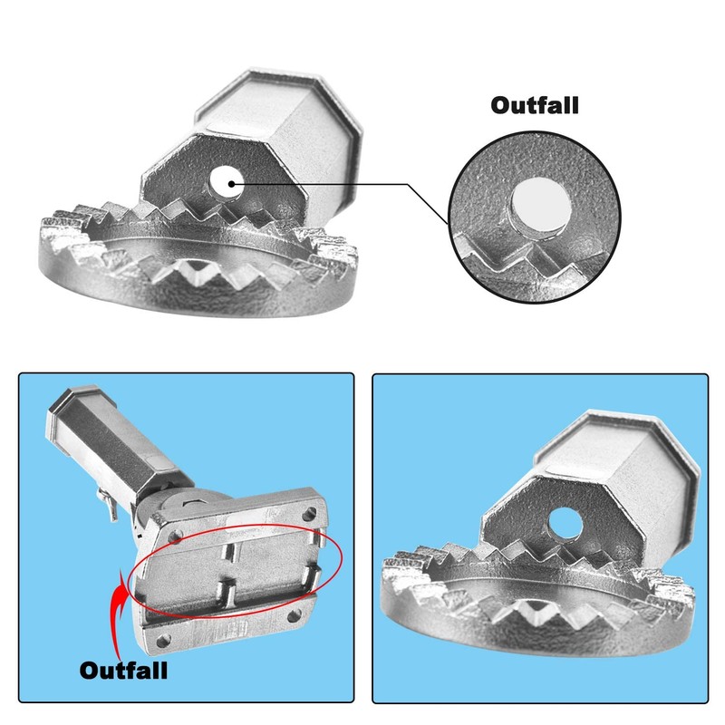 LOMETY Stainless Steel Flag Pole Holder Heavy Duty Multi-Position Flag